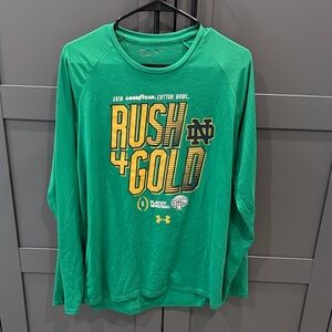 Under Armour Green Rush 4 Gold Long Sleeve Shirt